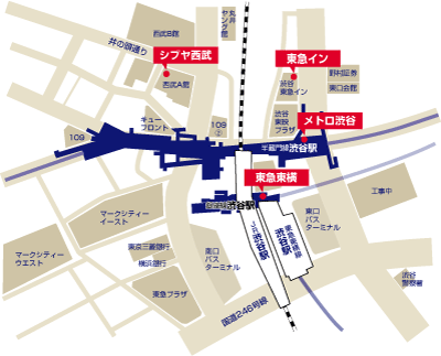 渋谷周辺地図